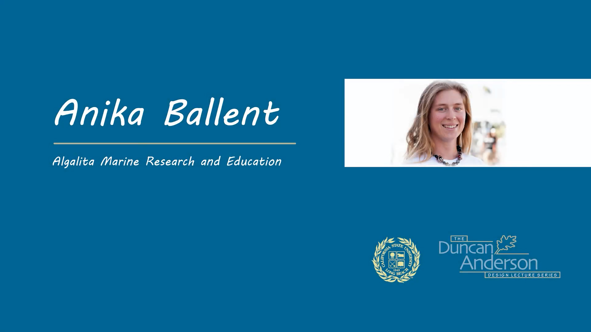 Anika Ballent - Duncan Anderson Design Lecture Series - Spring 2021